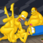 Comic Book Guy in a threesome with Marge and Homer!